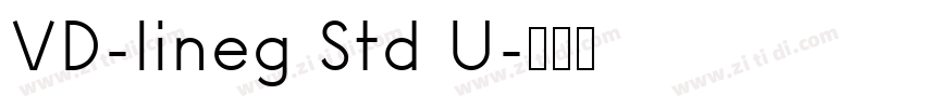 VD-lineg Std U字体转换